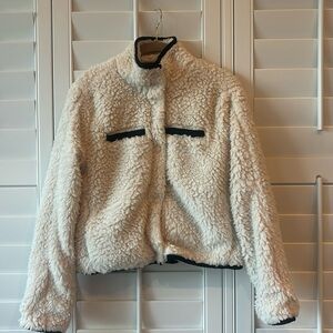 Fuzzy teddy bear jacket by Thread and Supply. Size small